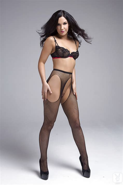 Wooing Brunette In Sexy Pantyhose Taking Off Her Lacy Lingerie Top Porn Pictures XXX Photos