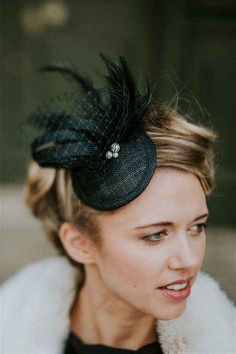 Classic Fascinator Black Fascinator Fascinator Wedding Hats For Guests