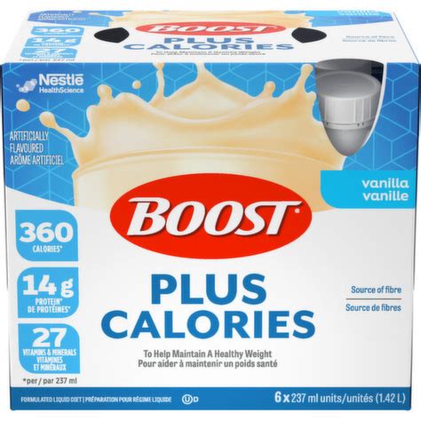 Boost Meal Replacement Plus Calories Vanilla Quality Foods