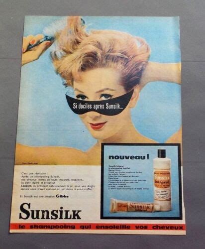 Pub Publicite Ancienne Advert Clipping Shampooing Sunsilk