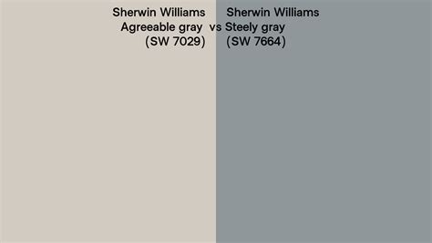 Sherwin Williams Agreeable Gray Vs Steely Gray Side By Side Comparison