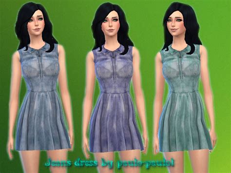 The Sims Resource Jeans Dress