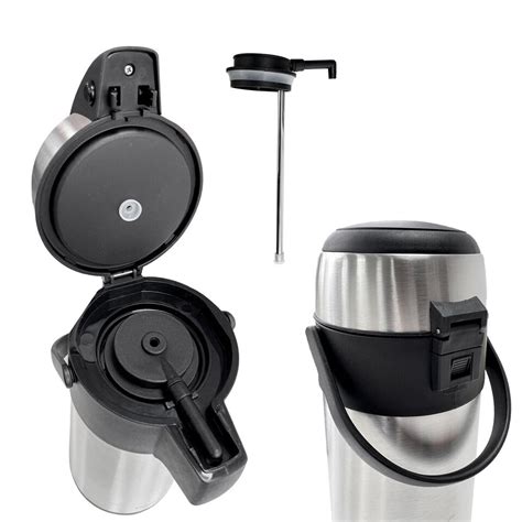 L L L Stainless Steel Airpot Hot Tea Coffee Drinks Vacuum Flask Jug Pump New Ebay Uk