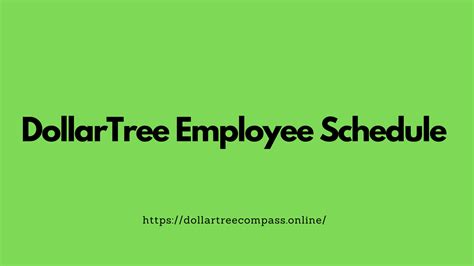 Dollar Tree Employee Schedule