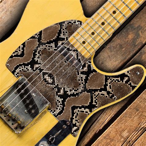 Telecaster Snake Skin Pickguard Custom Printed 3 Ply