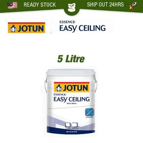 5L JOTUN Essence Easy Ceiling Matt White Wall Paint Cat Siling Anti