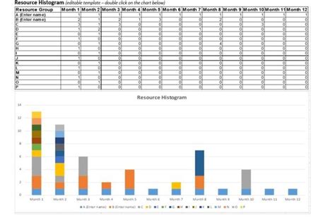 Resource Histogram (editable template - double click | Chegg.com