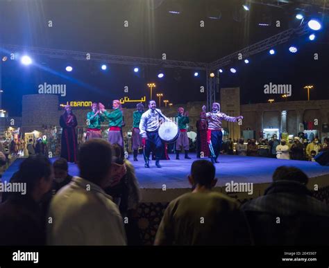 Live Performance Of Jordanian Traditional Dabke Dance And Art In Sheikh