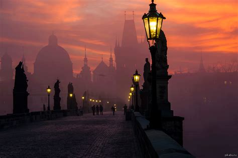 Прага в сумерках | Пикабу