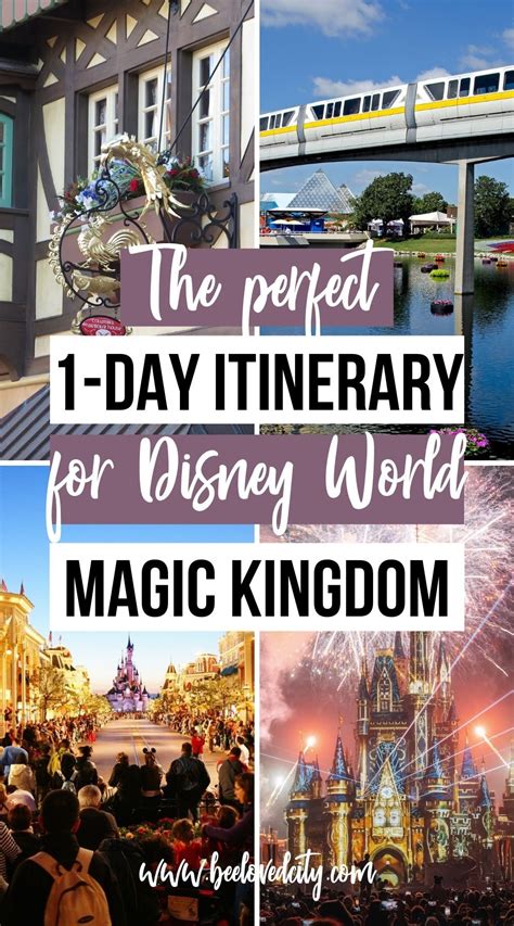 Disney World Orlando Magic Kingdom One Day Itinerary Disney World Trip Disney World Florida