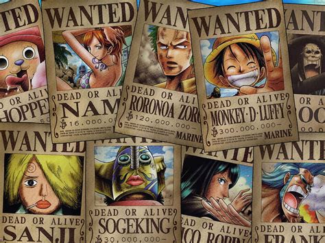 One Piece Wanted Posters Tony Tony Chopper Nami Roronoa Zoro • For You For And Mobile