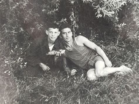 Shirtless Guys Trunks Bulge Muscle Affectionate Men Gay Interest Old Photo 32 EBay