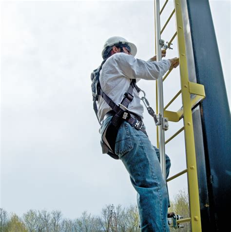 Fixed Ladder Fall Arrest System Ladder Fall Protection 45 Off