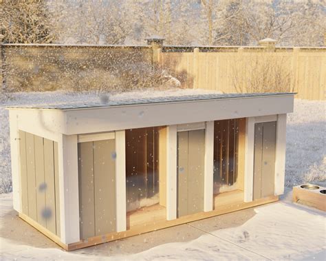 DIY Heavy-Duty Double Dog House Plan - DIY projects plans