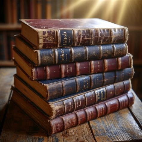 Premium Photo Stack Of Old Books