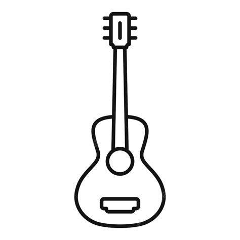 Acoustic Guitar Outline Png Vector Psd And Clipart With Transparent