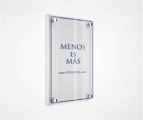 Placas De Metacrilato A Medida Y Personalizadas Disycom