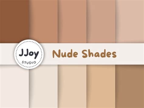 Neutral Color Digital Paper Nude Backgrounds Skin Tones Etsy