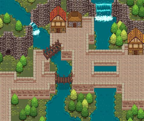 Rpg Village Tileset 32x32 By Minuet