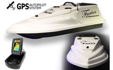 Кораблик для рыбалки Фурия Шторм с GPS (V3_6+1) и Эхолотом Toslon TF520 ...