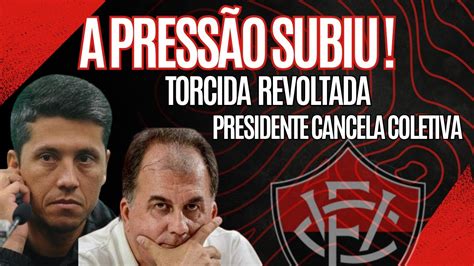 AO VIVO A PRESSÃO SUBIU PRESIDENTE CANCELA COLETIVA TORCIDADA