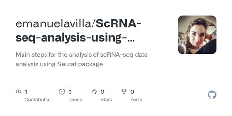 Github Emanuelavilla Scrna Seq Analysis Using Seurat And