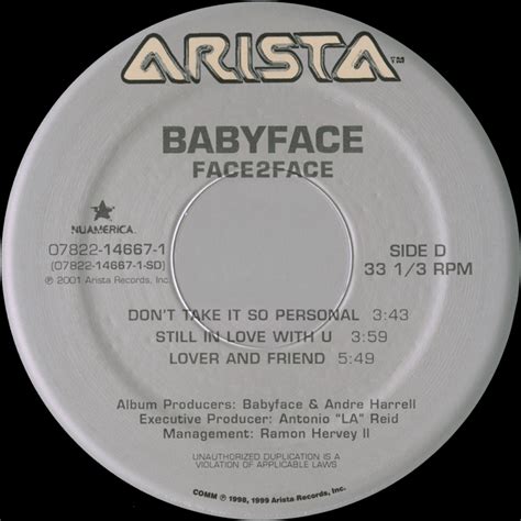 Babyface – Face2Face | Vinyl Album Covers.com