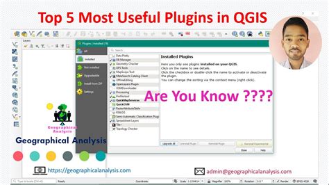 Top 5 Most Useful Plugins In QGIS Install QGIS Plugins YouTube