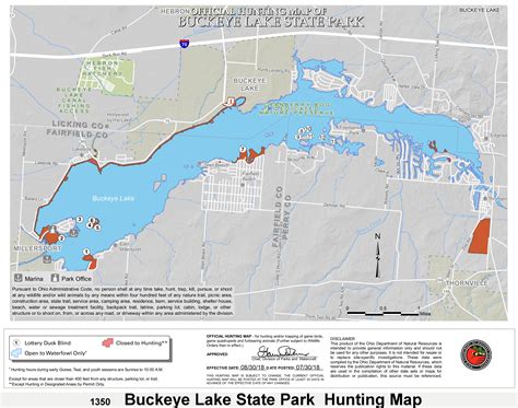 q Buckeye Lake S.P. large – Ohio Hunting Maps – 1400+ page Map Guide to