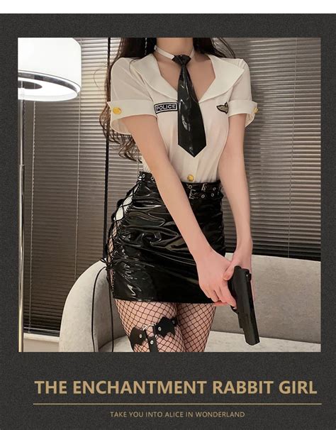 Sexy Lingerie Cosplay Policewoman Uniform Costume GR