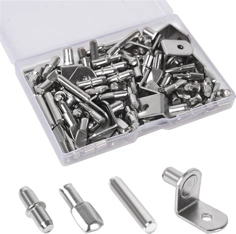 Amazon Glarks Pcs Styles Shelf Pins Kit Nickel Shelf Support