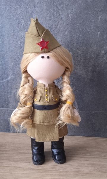 Скоро придёт настоящий праздник 9 Мая. Очень патриотичный подарок кукла ...