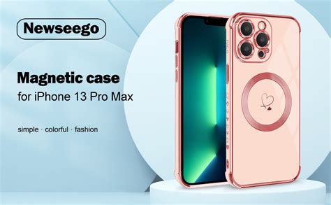 Newseego Magnetic Case For Iphone 13 Pro Max Case Compatible With Magsafe Flexible Soft