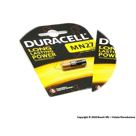 Duracell Batteria Mn27 Alcaline 12vb 1 Blister Booohit