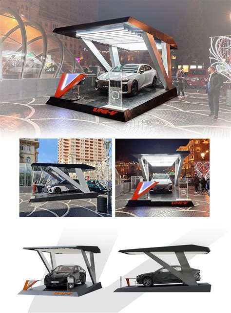 changan car stand  behance