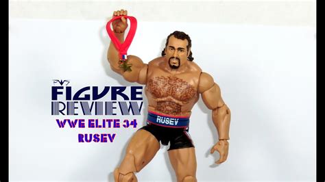 Figure Review Wwe Elite 34 Rusev Youtube