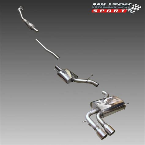 Milltek Turbo Back Exhaust For Audi A3 8P 2 0T FSI Quattro SportBack