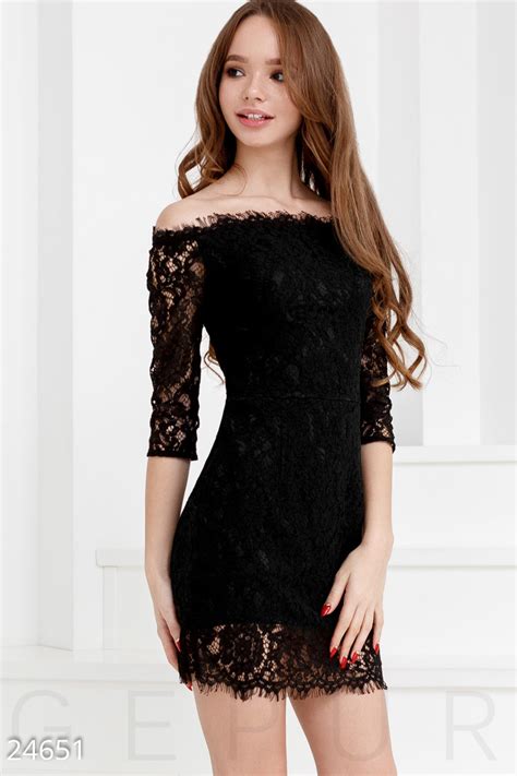 Облегающее гипюровое платье (№ 24651) ♡ Gepur - women clothes store