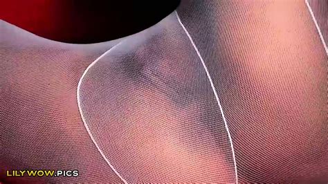 Seductive Blonde MILF Plays With Her Sexy Legs In White Nylons Pantyhose