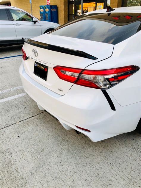 For 2018 2024 Toyota Camry Gloss Black Jdm V Style Rear Trunk Spoiler Wing Lip Ebay