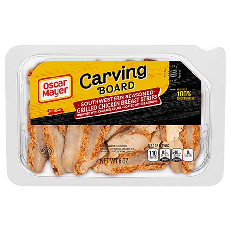 Oscar Mayer Grilled Chicken Breast Strips Southwestern Seasoned 6 Oz