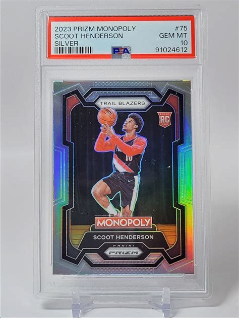 Scoot Henderson 2023 Prizm Monopoly 75 Silver Price Guide Sports