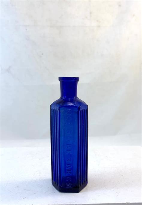 Vintage Glass Poison Bottle 45 Great T Idea Etsy