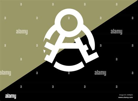 Top view of flag of Crypto-Anarchist. Anarchism symbol. no flagpole ...