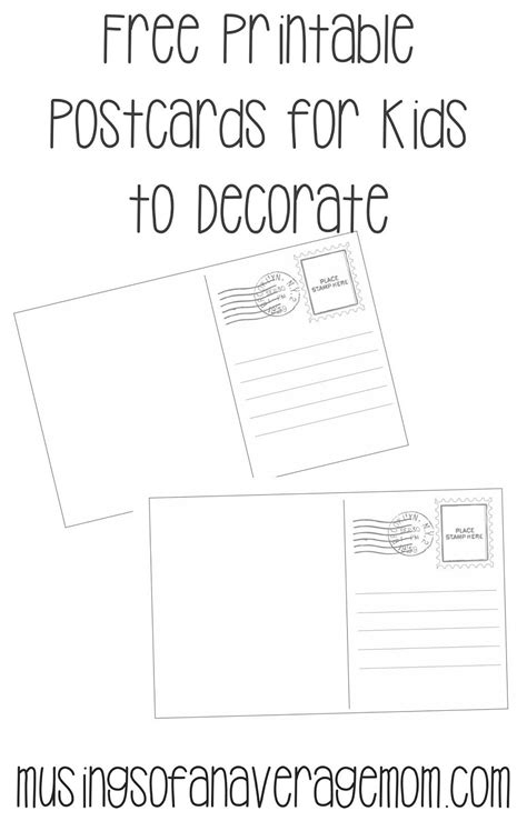 Free Printable Coloring Postcards - Studio Diy - Free Printable ...