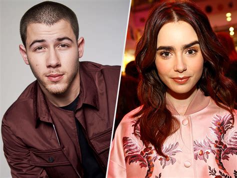 Nick Jonas Lily Collins Dating Casually Hanging Out Like Each Other Source