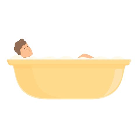 Foam bath icon cartoon vector. Warm water 20357265 Vector Art at Vecteezy