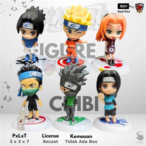 Action Figure Naruto Chibi Naruto Set Pajangan Naruto Koleksi Naruto