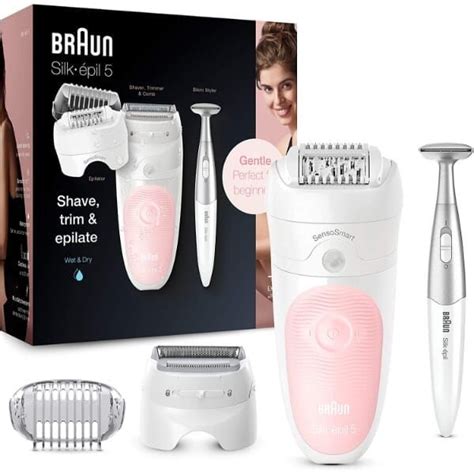 Braun Silk épil Wet And Dry Epilator With Bikini Trimmer White 5 820