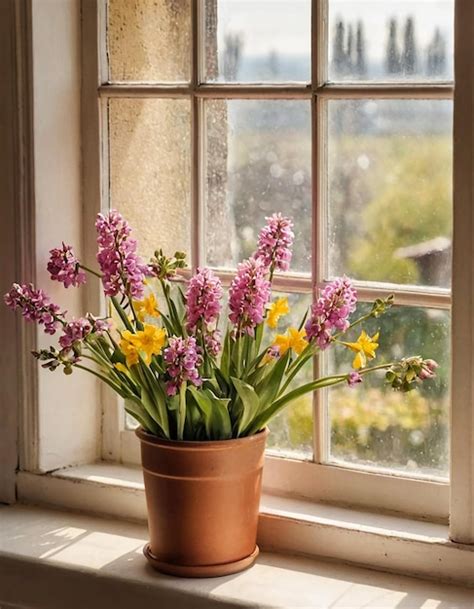 Premium Photo A Simple Still Life With Spring Flowers